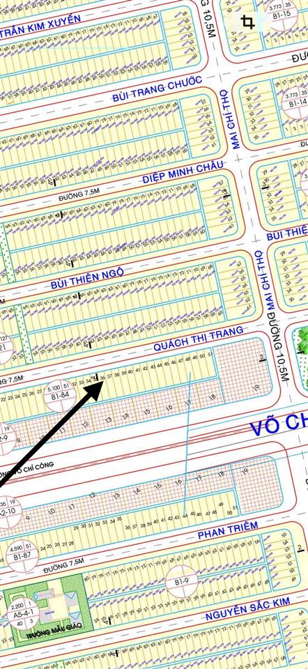 Bán đất nền dự án tại quách thị trang, 5,6 tỷ, 100m2, hàng hiếm chính chủ