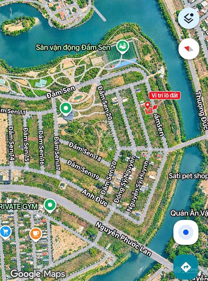 Bán cặp đất đầm sen đông nam view biệt thự