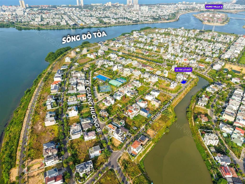 Hàng hiếm  đất biệt thự giáng hương 3, euro village 2