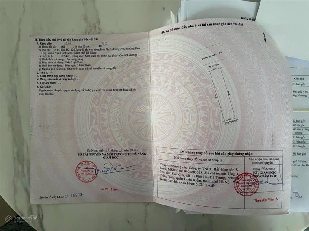 Bán đất đẹp b2.129 lô 15 khu đầm sen nam hòa xuân