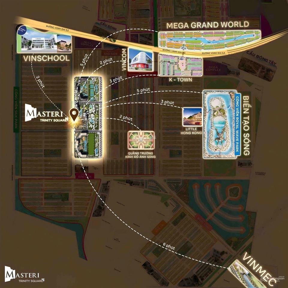 Chính chủ bán căn 1n+ toà s3 phân khu southern square  dự án masteri trinity square, oceanpark2