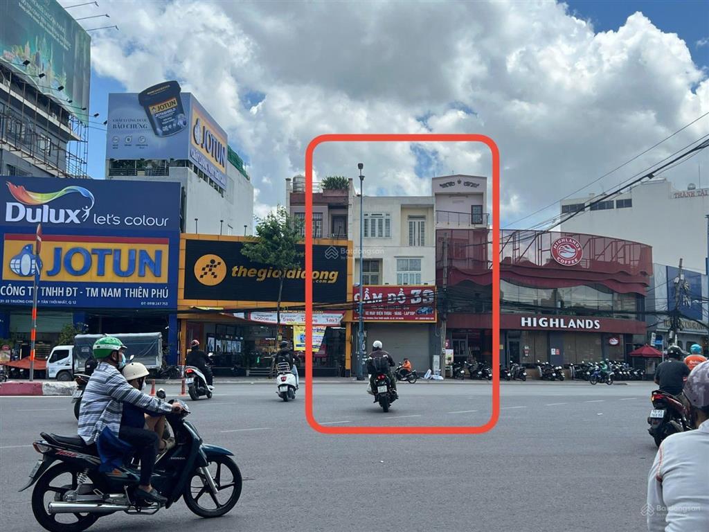 Cho thuê nhà mt trường chinh, dt 6m x 16m, 1 trệt, 2 lầu, quận 12