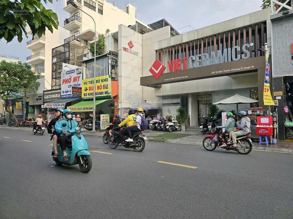 Cho thuê nhà mt tô hiến thành, dt 12m x 40m, 1 trệt, 1 lầu, quận 10