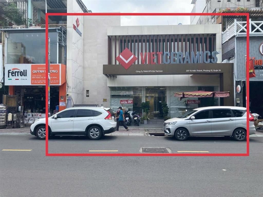 Cho thuê nhà mt tô hiến thành, dt 12m x 40m, 1 trệt, 1 lầu, quận 10
