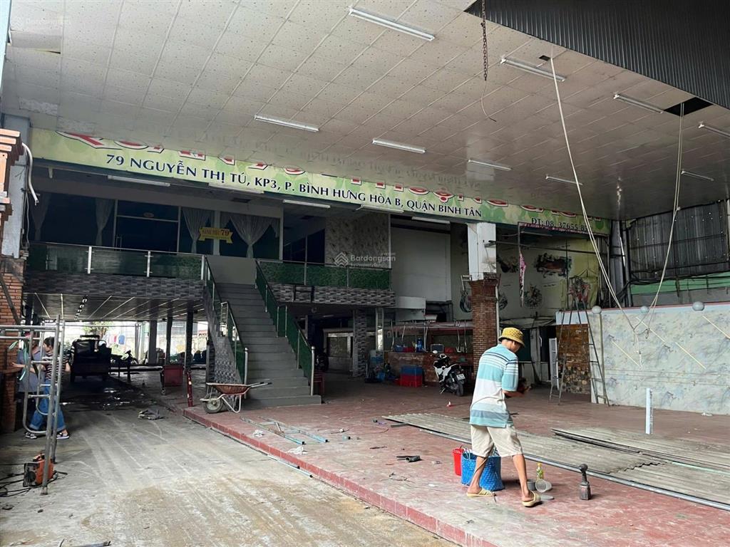 Cho thuê nhà mt nguyễn thị tú, dt 20m x 100m, bình tân