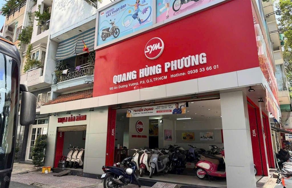 Cho thuê nhà góc 2mt an dương vương, 8m x 10m, quận 5