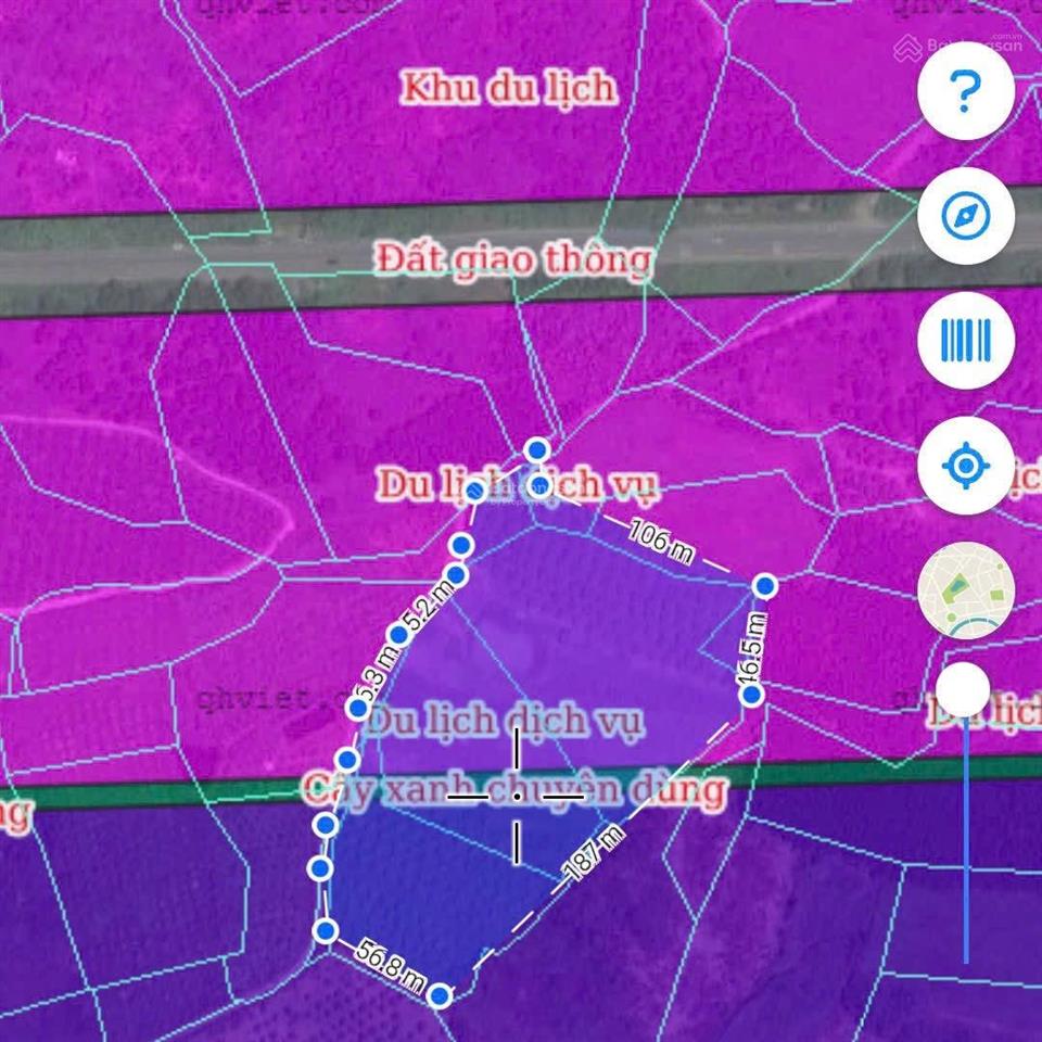 Đất diên thọ cách ql 27c 200m diện tích 21000m2 bám đường 200m chỉ 360k/m2 7tỷ560tr
