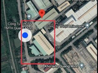 Chuyển nhượng kho xưởng 18.000m2  khu công nghiệp quang minh  hà nội  sẵn nhà điều hành
