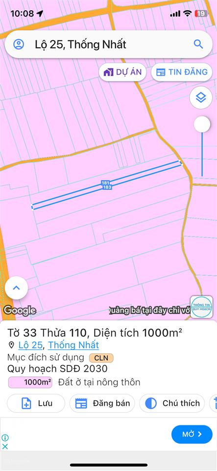 Bán đất nền tại lộ 25, thống nhất, đồng nai với diện tích 9300m2, giá cho nhà đầu tư