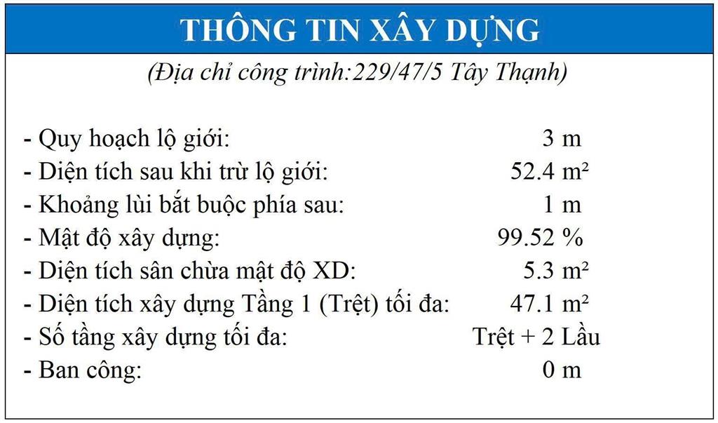 Ngang 5.3m hiếm giá tốt khu vip tây thạnh  2 tầng 3pn2wc gần aeon  cụm trường học  sân bay