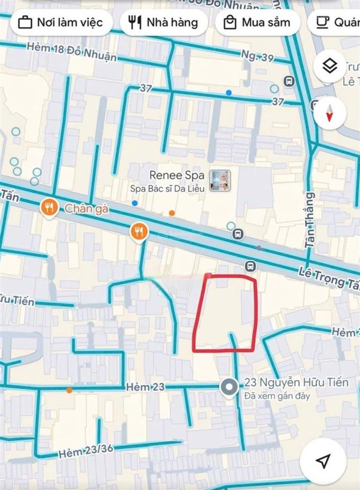 55 triệu  cho thuê đất trống 1000m nguyễn hữu tiến, tân phú ngay lê trọng tấn