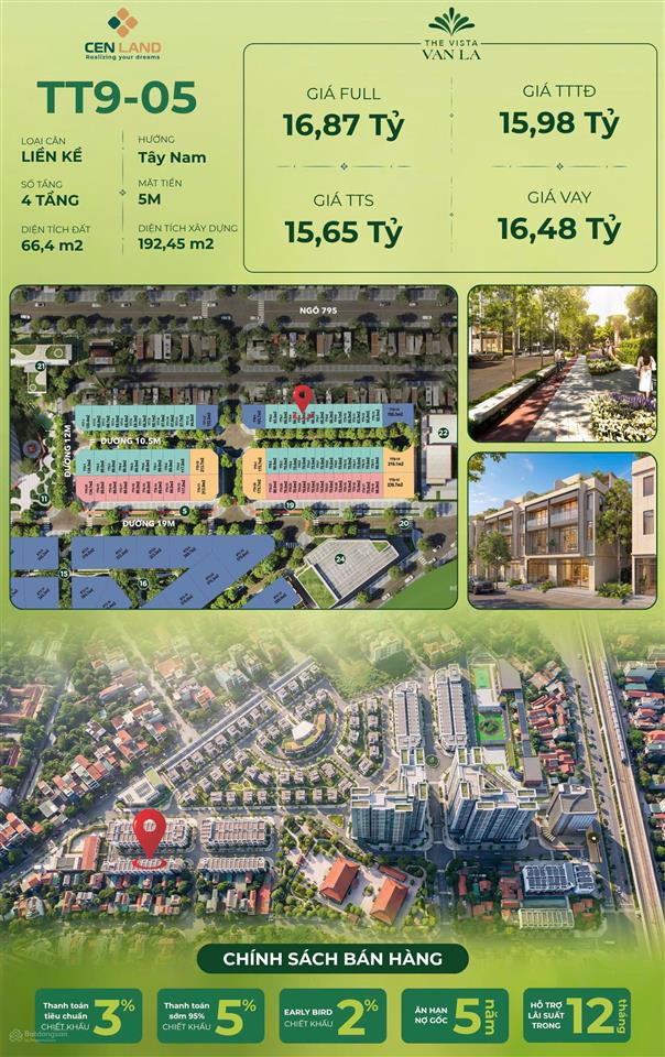 Bán căn nhà phố liền kề diện tích 66m2, mặt tiền 5m giá hợp lý nhất hà đông