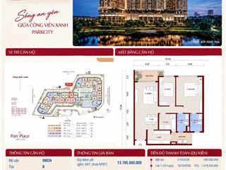 Mở bán căn hộ 2pn+ diện tích lớn 120m2 view thành phố