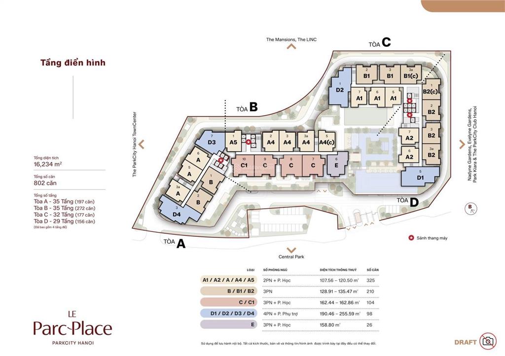 Mở bán căn hộ 2pn+ diện tích lớn 120m2 view thành phố