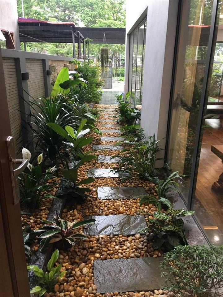 Cần cho thuê biệt thự song lập mới 4 tầng, nội thất đẹp kđt gamuda gardens