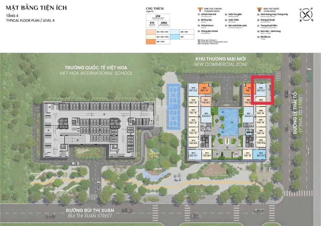 Căn góc vip 72.2m2 3 phòng ngủ  the nest  view đường lý thái tổ  giá f0  thanh toán đến t8/2027