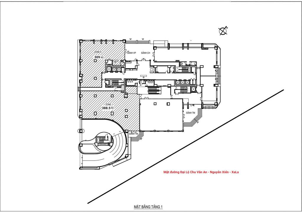 Cđt  lô cuối bán sàn tm tầng 1 309m2  ck cao, đầu tư giá tốt, đang cho thuê dòng tiền tốt