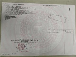 Bán đất mặt tiền đường hương lộ 2  hoà long  bà rịa, đất nở hậu 8m