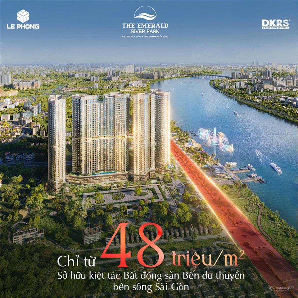 Bán căn hộ the emerald river park mặt tiền sông sài gòn  lái thiêu