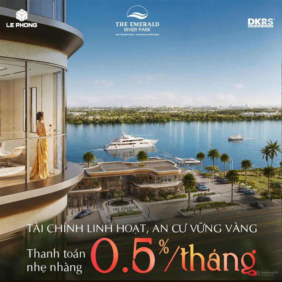 Bán căn hộ the emerald river park mặt tiền sông sài gòn  lái thiêu