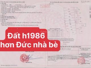 Bán đất h1986 nhơn đức nhà bètphcm