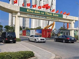 Chuyên bán đất biệt thự kdc thái sơn, lô c11 dt 10x25. sổ hồng. gpxd 1 trệt 1,5 lầu. giá 65tr/m2
