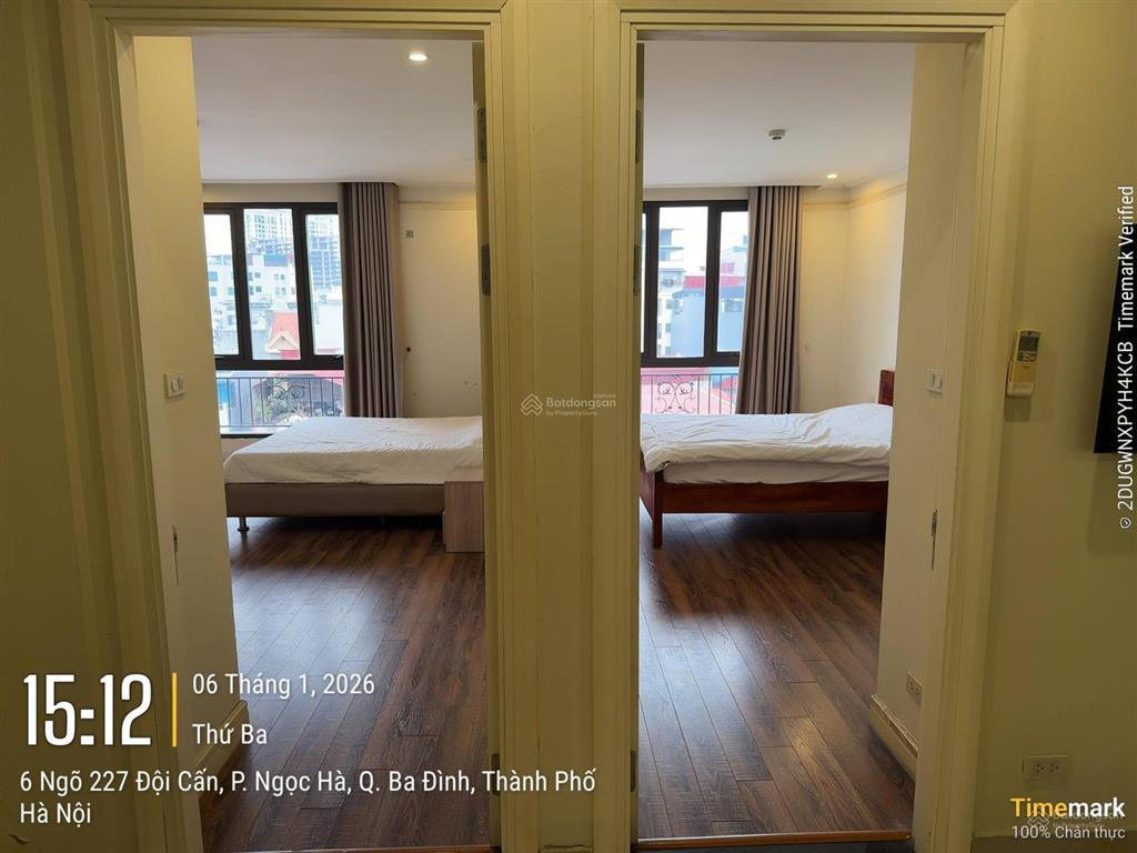 Cho thuê căn hộ 2 phòng ngủ quận ba đình