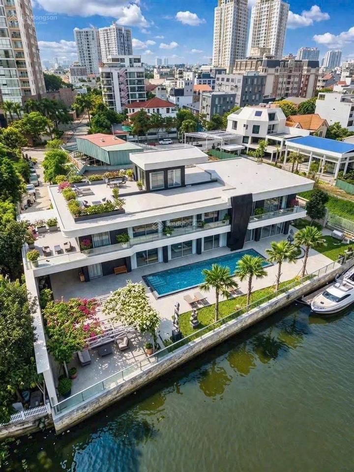 Bán biệt thự nguyễn văn hưởng, 45x25, 1020m2, view sông sài gòn, 350 tỷ