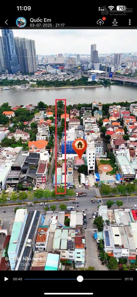 Bán nhà mt trần não, 14x50, nở hậu 19x30, 758m2, 380 tỷ