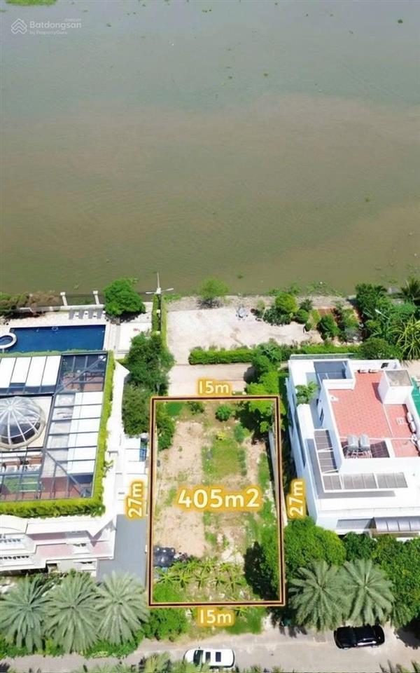 Bán đất compound eden 117 nguyễn văn hưởng, 15x27, 405m2, đối diện sông, 170 tỷ
