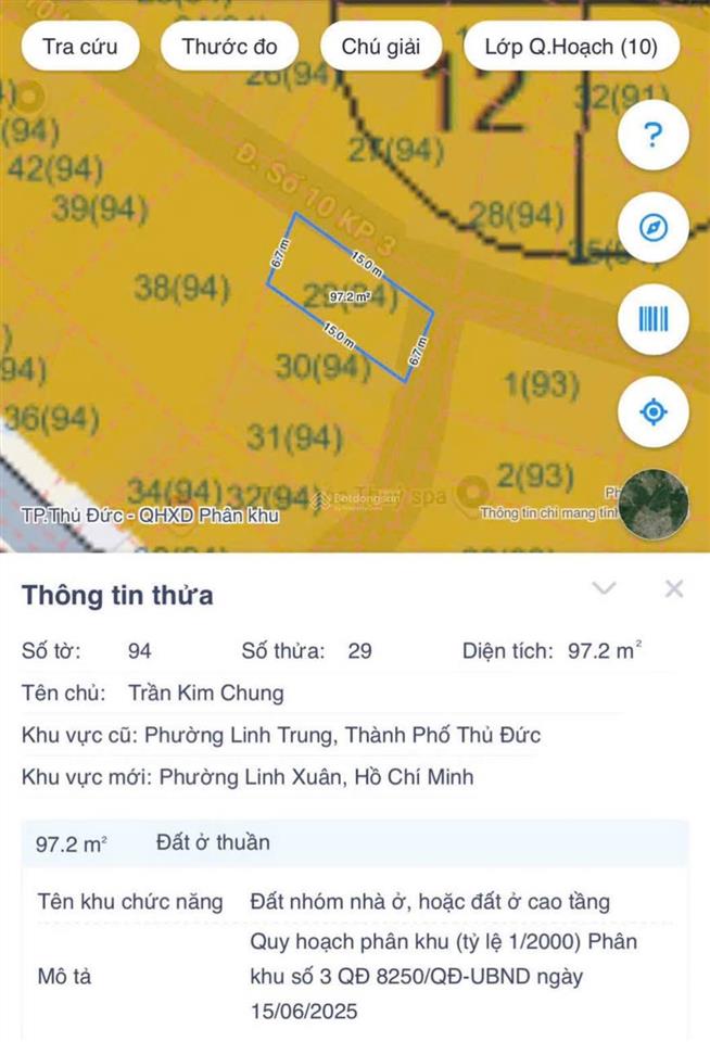 Bán lô đất đẹp hiếm có phường linh trung giá tốt thị trường. ac  gấp diện tích 71 m2