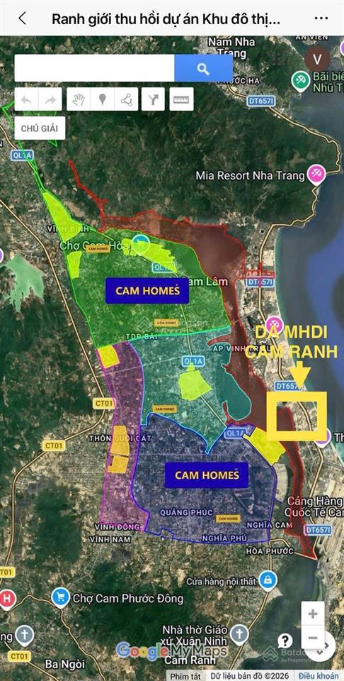 Siêu phẩm lô góc mặt đường 24m tại dự án mhdi cam ranh vị trí đẹp, tiềm năng tăng giá cực mạnh