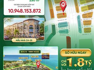 Căn liền kề 75m2 đường 50m khu cosmpbay hơn 11 tỷ sở hữu ngay tại vinhomes cần giờ