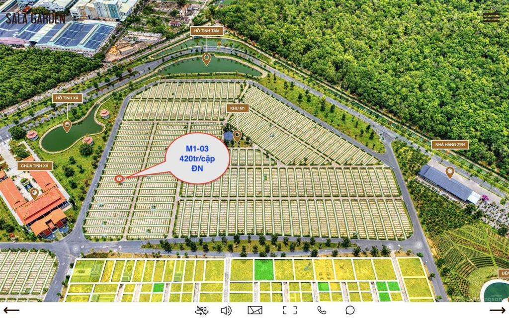 Bán mộ đôi m1 03  đông nam (1 cặp sau chùa sala)