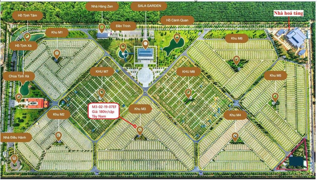 Chính chủ cần bán cặp mộ đôi khu m302. hướng tây nam  khu trung tâm hoa viên