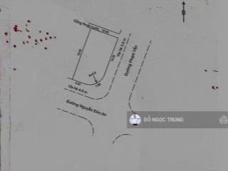 Bán đất góc 2 mặt tiền đường nguyễn đức an  phạm vấn, cách bãi tắm 500m, khu biển sầm uất, kd tốt