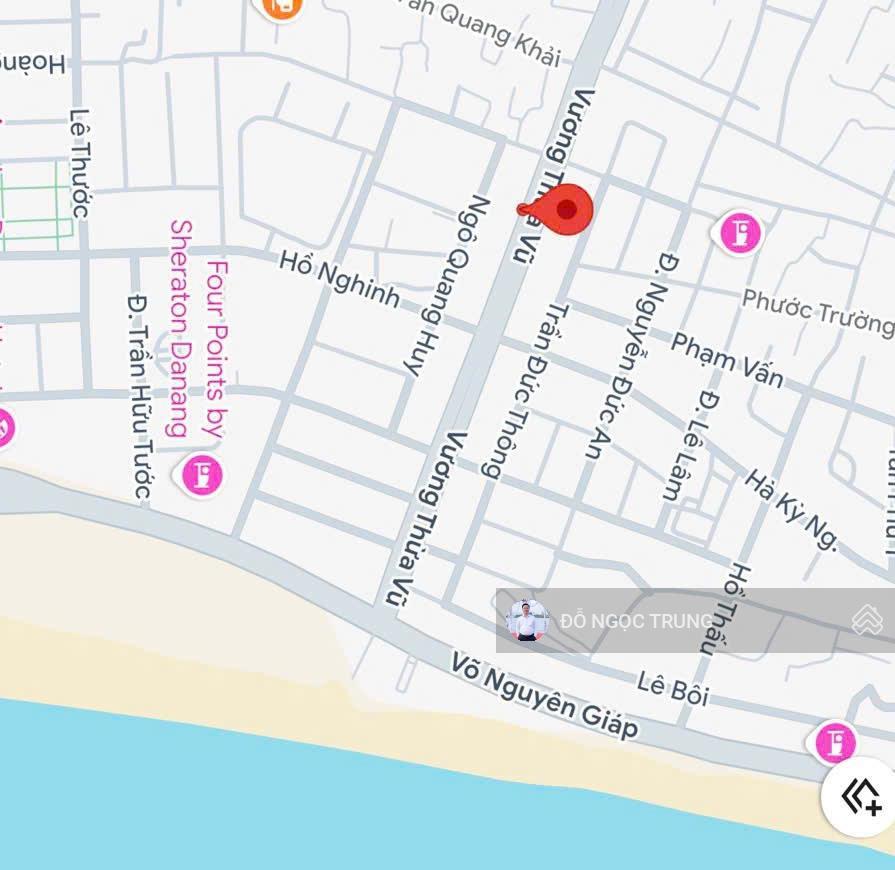 Bán đất đường vương thừa vũ, 180m2 vị trí gần bãi tắm, trục đường lớn, nhiều công trình đang lên.