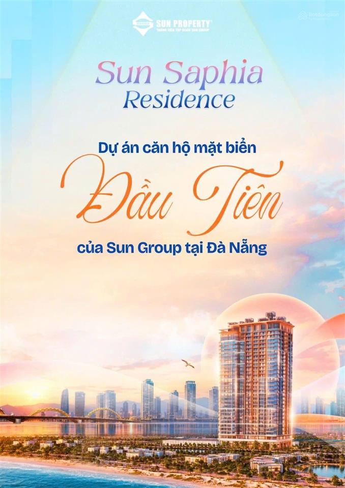 Sun group chính thức nhận booking căn hộ mặt biển đầu tiên tại đà nẵng sun saphia residence 50tr