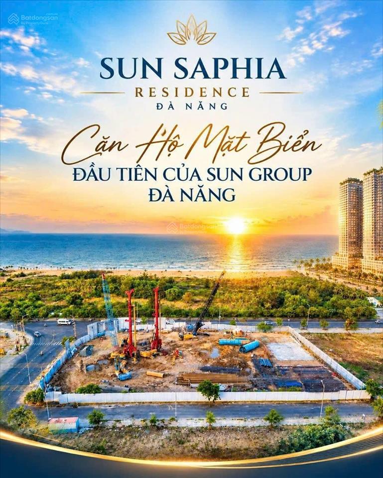 Sun group chính thức nhận booking căn hộ mặt biển đầu tiên tại đà nẵng sun saphia residence 50tr