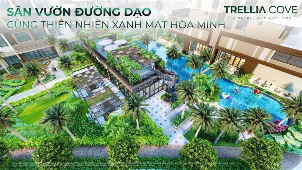 Suất nội bộ trellia cove căn 2pn 1wc chỉ 4tỷ/căn, ck 14,5%, ngân hàng ht 0% ls và ân hạn gốc 22th