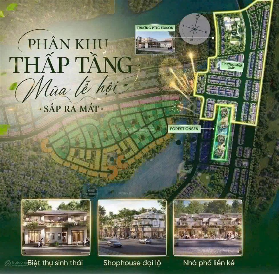 Rừng phượng eco retreat  phân khu giáo dục biểu tượng chính thức mở bán đợt 1