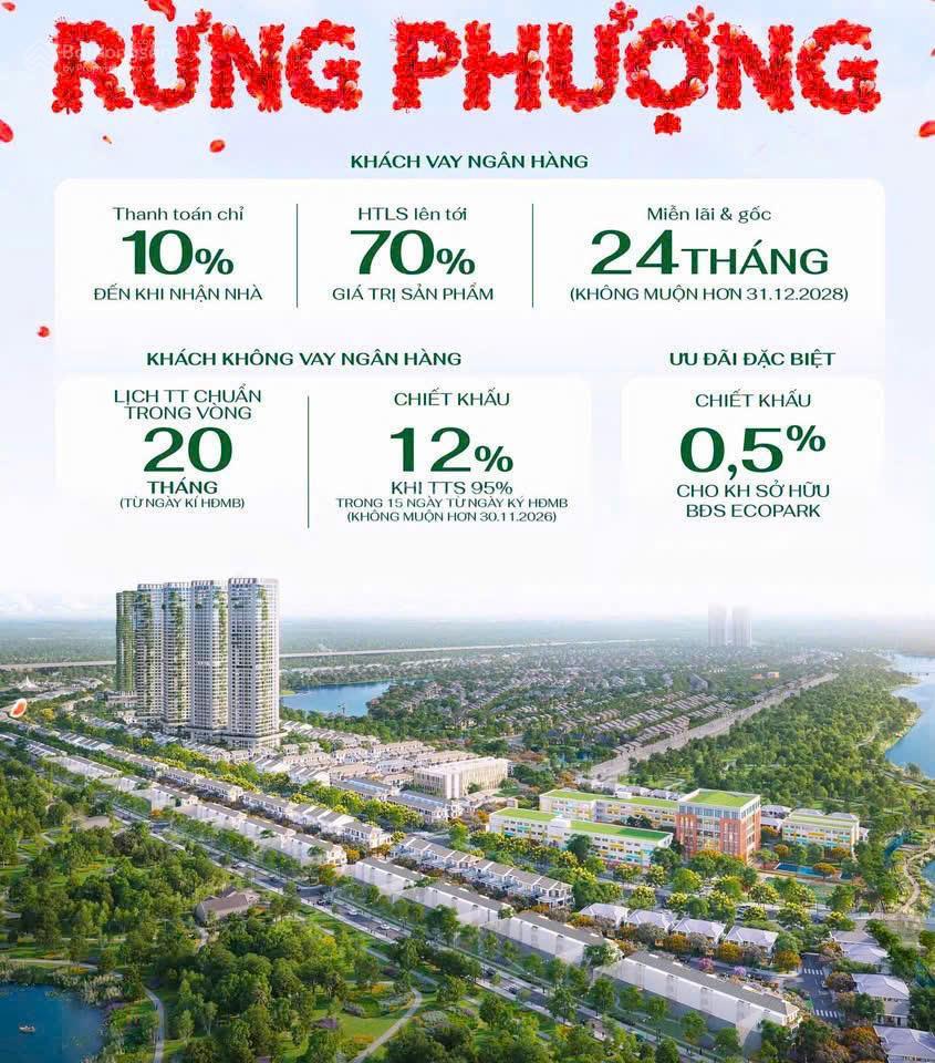 Rừng phượng eco retreat  phân khu giáo dục biểu tượng chính thức mở bán đợt 1
