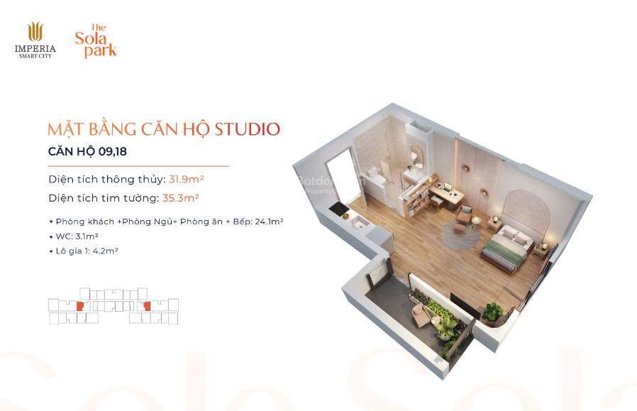 Quỹ 599 chung cư imperia sola park t3/2027 nhận nhà, hỗ trợ vay ngân hàng lãi suất 0% giá từ 2.3 tỷ