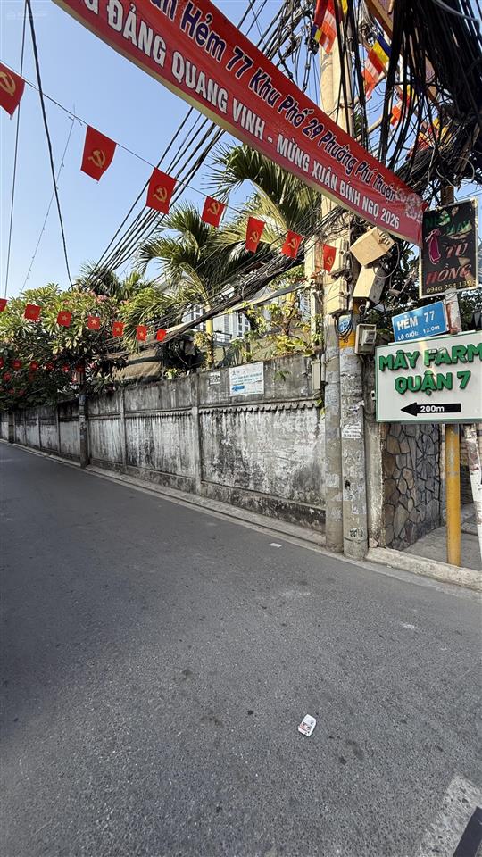 Nhà sổ hồng riêng 3ty 46m2, 2 tầng hẽm 77/50 chuyên dùng 9, quận 7 ( hẽm cafe mây farm )