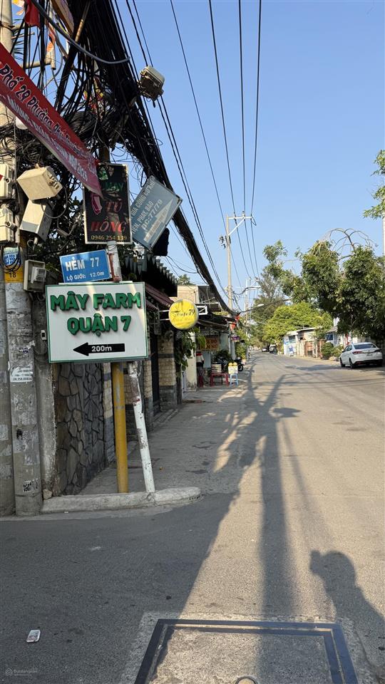 Nhà sổ hồng riêng 3ty 46m2, 2 tầng hẽm 77/50 chuyên dùng 9, quận 7 ( hẽm cafe mây farm )