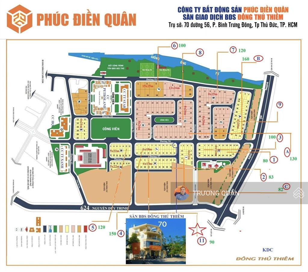 Lô đât đẹp rộng 6m đường 14m sát cạnh góc ngã ba đường trục chính.