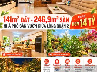 Bán căn nhà phố vườn 140m2 đất xây 3 tầng 2 sân vườn 0902 454 ***