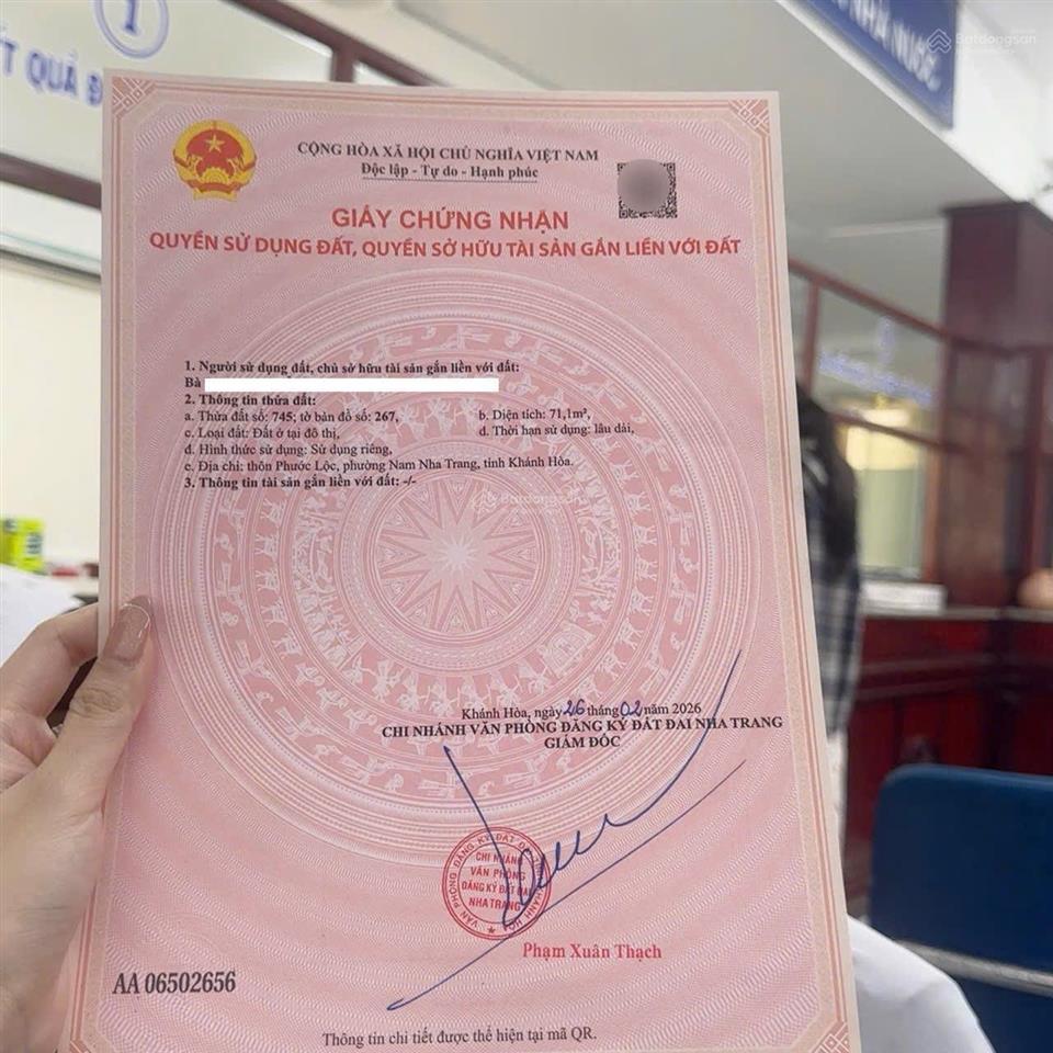 Bán lô đất vị trí đẹp đường trần đăng ninh, phước đồng, phường nam nha trang