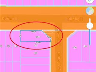 Bán lô góc 2 mặt tiền đường 16m kđt nam vĩnh hải, nha trang  125m2  giá 48,5 tr/m2