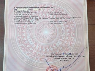 Bán đất mặt tiền điện biên phủ bắc nha trang cách biển 500m 100m2 ngang 5m  giá 11,5 tỷ